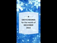 Switchwords  for December  2022  Christmas Confidence